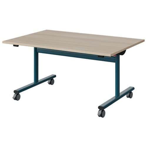 TABLE MALIBU RAB. 120X80 T3 DL STRA ABS ACACIA/BLEU 5025