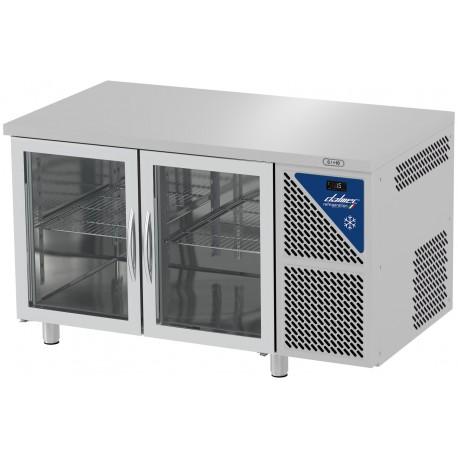 Table réfrigérée vitrée positive 0/+10°C - 230 L - 2 portes - Prof. 600 mm - 430 x 325 - Dalmec - SN602CV-2_0