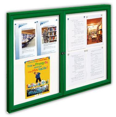 Vitrine double tradition - extérieur 30 mm - cadre aluminium et vitrage plexichocs_0