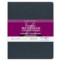 ZETA SERIES CARNET SOUPLE 26F 20,3X25,3CM 270G - BLANC - LOT DE 2