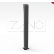 01.088.Sc - Potelets fixes Zano - 6 kg - Hauteur 100 cm - Acier noir ou inoxydable_0