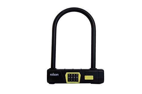 Rolson 66761 - Cadenas à combinaison D-Shackle avec anse en acier de 12 mm et revêtement vinyle_0