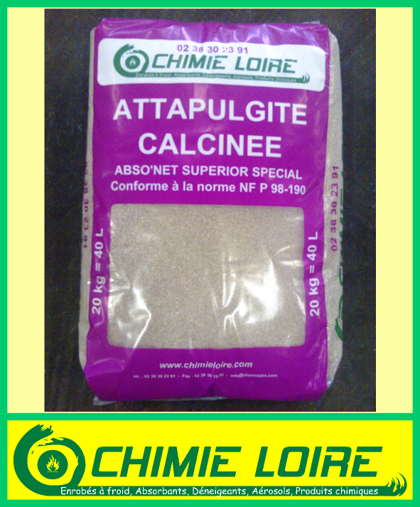 Absorbant attapulgite - Sac de 35 litres - Conforme à la norme AFNOR P 98-190, usage routier_0
