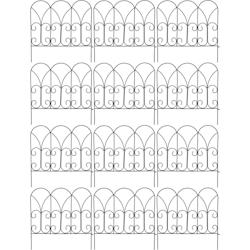 Bordure de jardin métal volutes Lot de 12 Esschert Design - noir 3700866379773_0