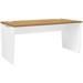 Bureau droit professionnel Gautier Yes - L140 x P80 x H74 cm - Merisier - Référence : 100641_0