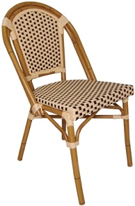 chaise bistrot aluminium