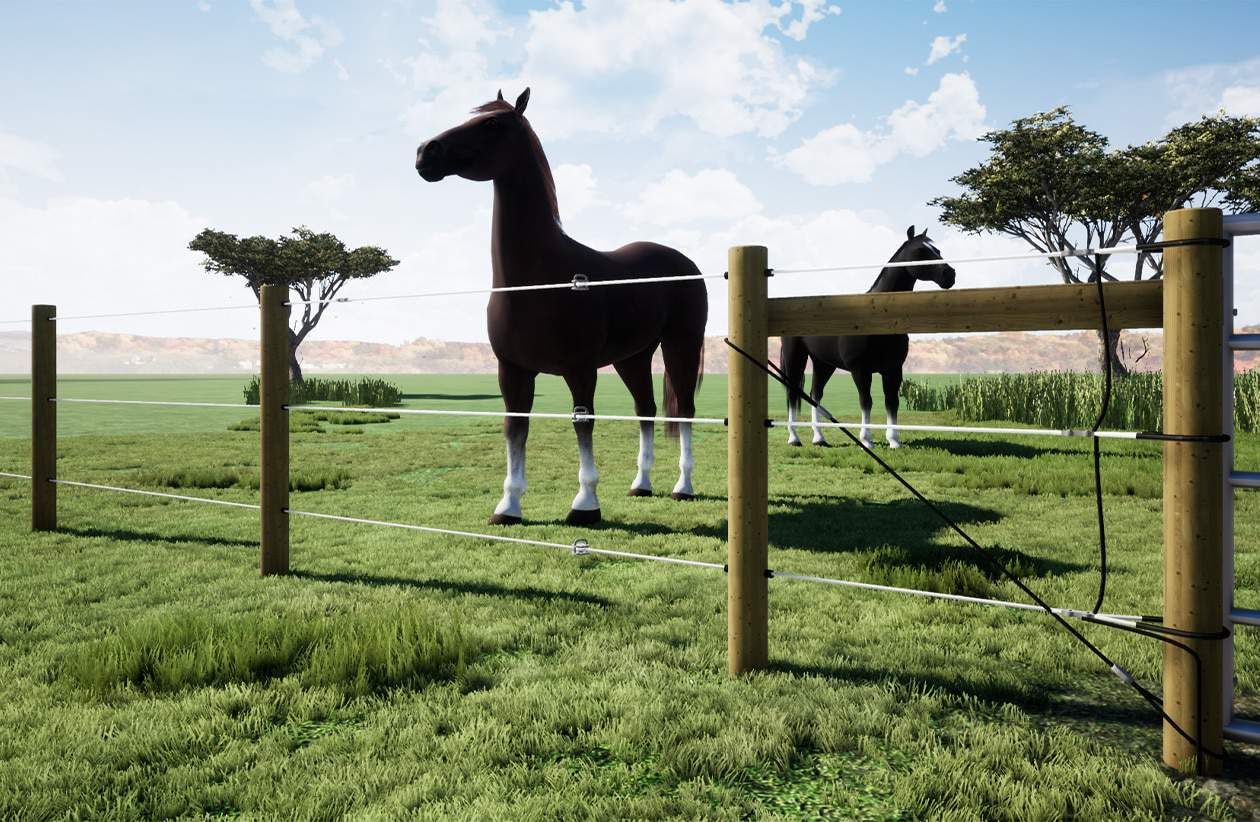Clôture électrique chevaux - horse stop - kit clôture concept hors’braid au ml_0
