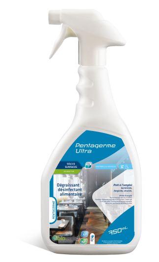 Pentagerme ultra desinfectant sols et surfaces degraissant multi-usage  non parfume 750ml spray - a004_0