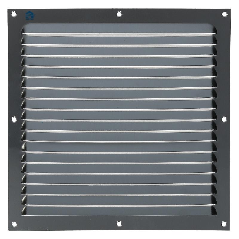 Grille estampée 436 250x250mm anodisé argent - RENSON - 42502501 - 486424_0