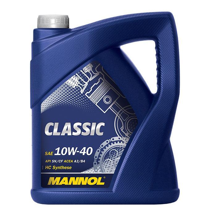 MANNOL - Huile moteur Classic 10W-40 5L - MN7501-5 - En partie synthétique avec certifications ACEA et API_0