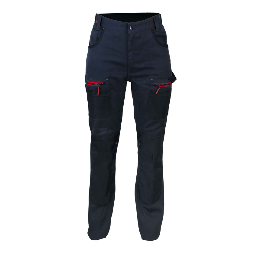 Pantalon femme OLYMPIA - poches genouillères OXFORD 900D imperméable - Gris/Noir - PCPF11-34 - LMA_0