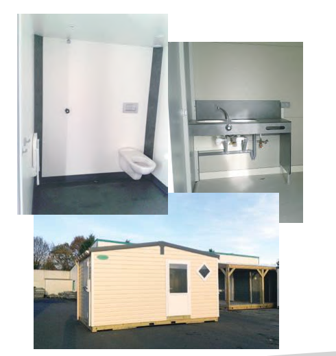 Sanitaires publics extérieurs Sanivulcain - 2 cabines - 5.07 x 2.95 x 3.23 m - Bloc sanitaire robuste et compact_1