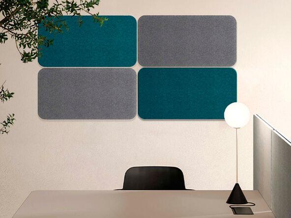 Dalle murale acoustique Telaio en tissu fixation velcro_0
