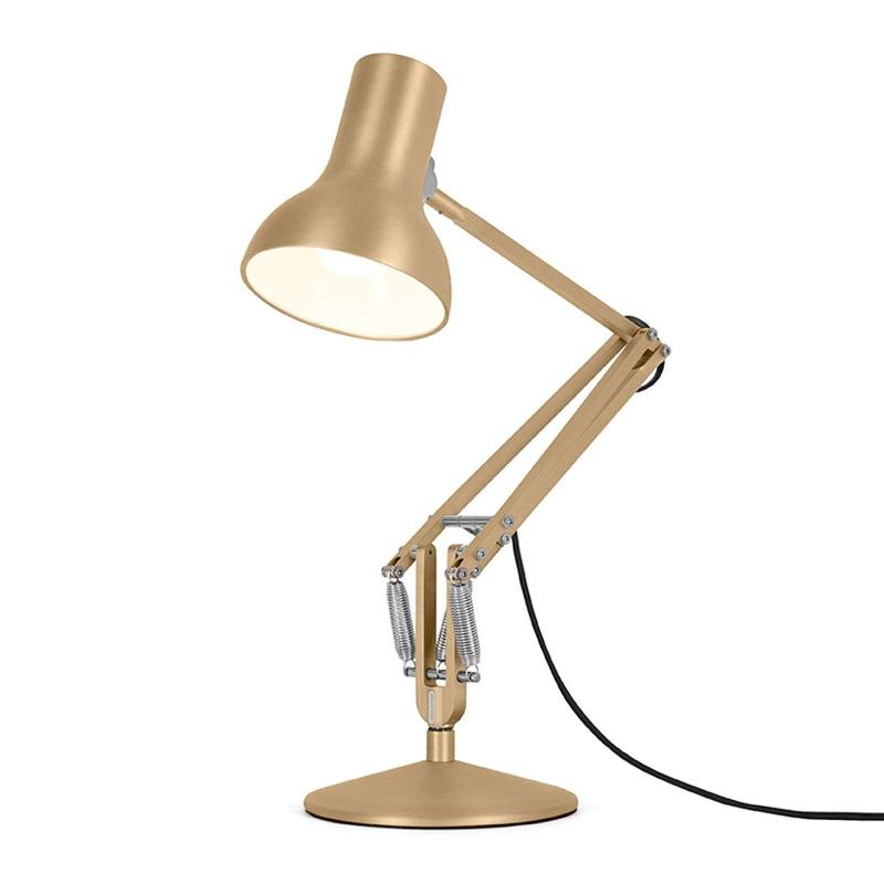 ANGLEPOISE TYPE 75 MINI METALLIC TABLE DORÉ BRILL.