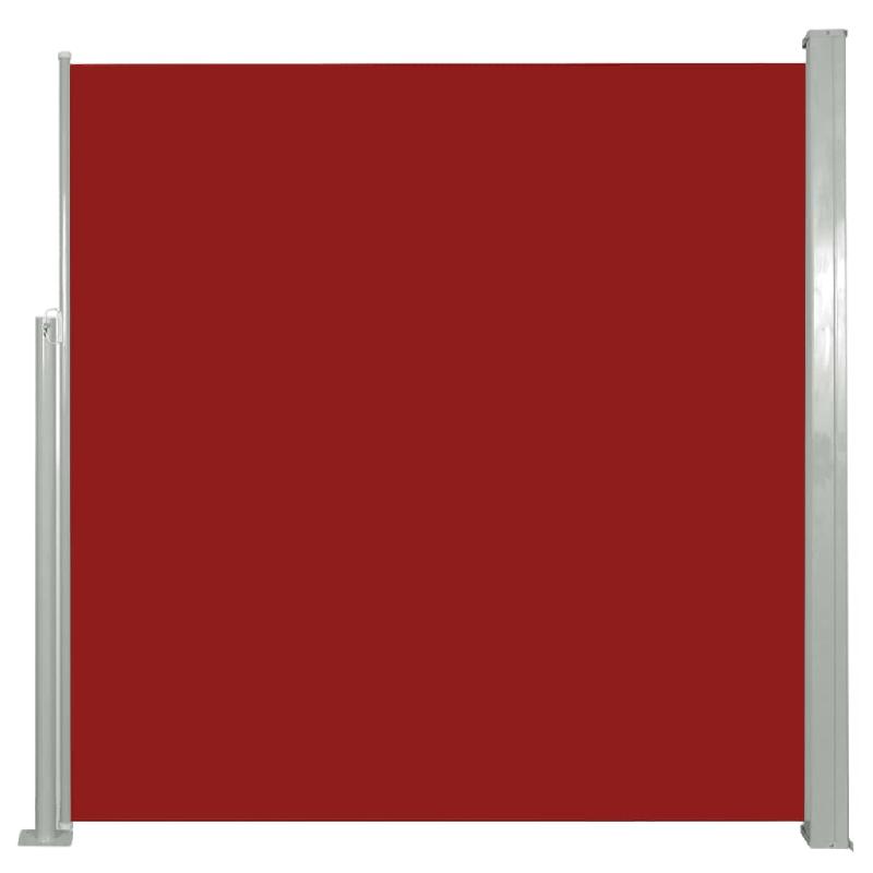 AUVENT PARAVENT STORE BRISE-VUE LATÉRAL RÉTRACTABLE DE PATIO JARDIN TERRASSE BALCON PROTECTION VISUELLE ÉCRAN 140 X 300 CM ROUGE 02_0007092_0