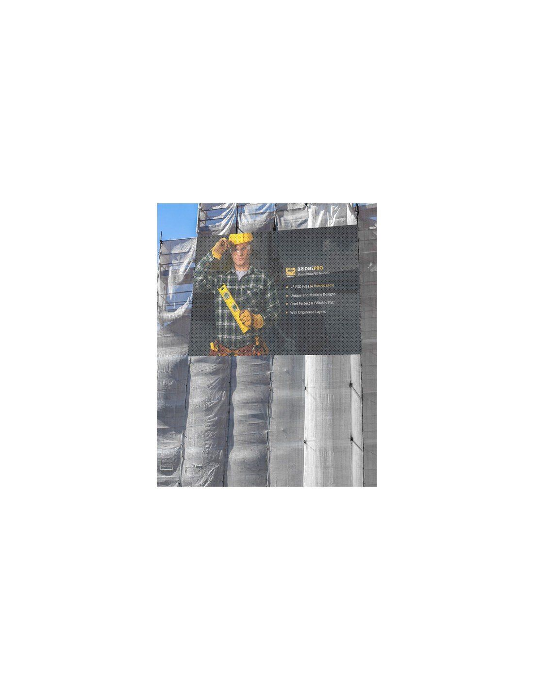 Bâche Mesh ou Microperforée - 100% PES - Blanc Microperforé - 300 g/m² - Signalétique Extérieure_0