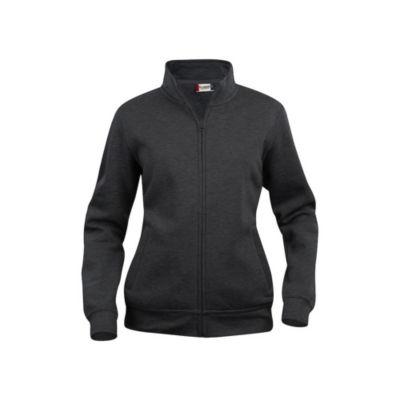 CLIQUE Sweat basic zippé femme Anthracite Chiné XL_0