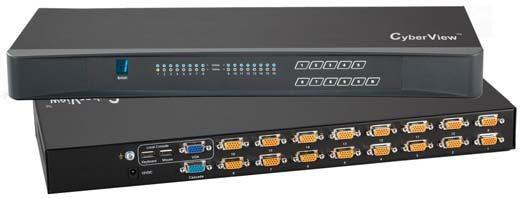 CV-S801 / CV-S1601- COMMUTATEURS KVM 8 PORTS VGA / USB-PS2 - 1,8/3/4,5 M_0