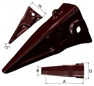 Dents de godet mtg systeme ripmet v vecteur - me50v_0
