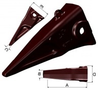 Dents de godet mtg systeme ripmet v vecteur - me50v_0