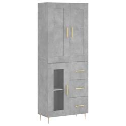 Helloshop26 - Buffet bahut commode armoire meuble de rangement organisateur cuisine salle de séjour salon haut 69,5 x 34 x 180 cm 02_0034594 - 300021_0