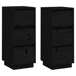 Helloshop26 - Buffet bahut commode armoire meuble de rangement organisateur cuisine salle de séjour salons lot de 2 32 x 34 x 75 cm 02_0036896 - 3000_0