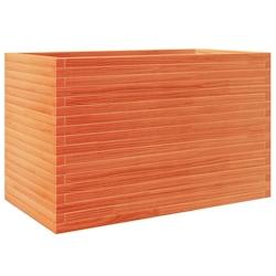 Helloshop26 - Jardinière bac lit surélevé plantes fleurs terrasse jardin cire 110 x 60 x 68,5 cm bois de pin massif marron 02_0038443 - 3000217674077_0