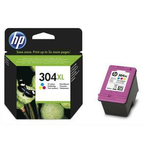 Hp 304xl cartouche d'encre trois couleurs grande capacité authentique (n9k07ae)_0