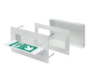 Kit d'encastrement étanche pour salles blanches - compatible BAES évacuation 2020100 et BAES ambiance 2020200_0