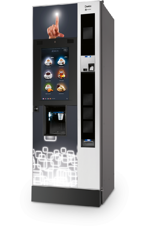 Machine à café automatique avec monnayeur, avec menu de boissons personnalisables - canto touch_0