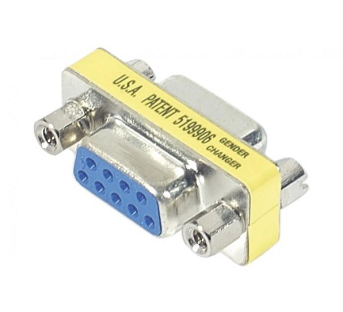 Mini coupleur DB9 - F/F - Blindé avec contacts dorés pour port série (souris, modem, etc.)_0