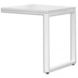 MTI RETOUR BUREAU MT1 ÉLÉGANCE BLANC PIÉTEMENT BLANC - DIMENIONS L80 X H75 X P60 CM