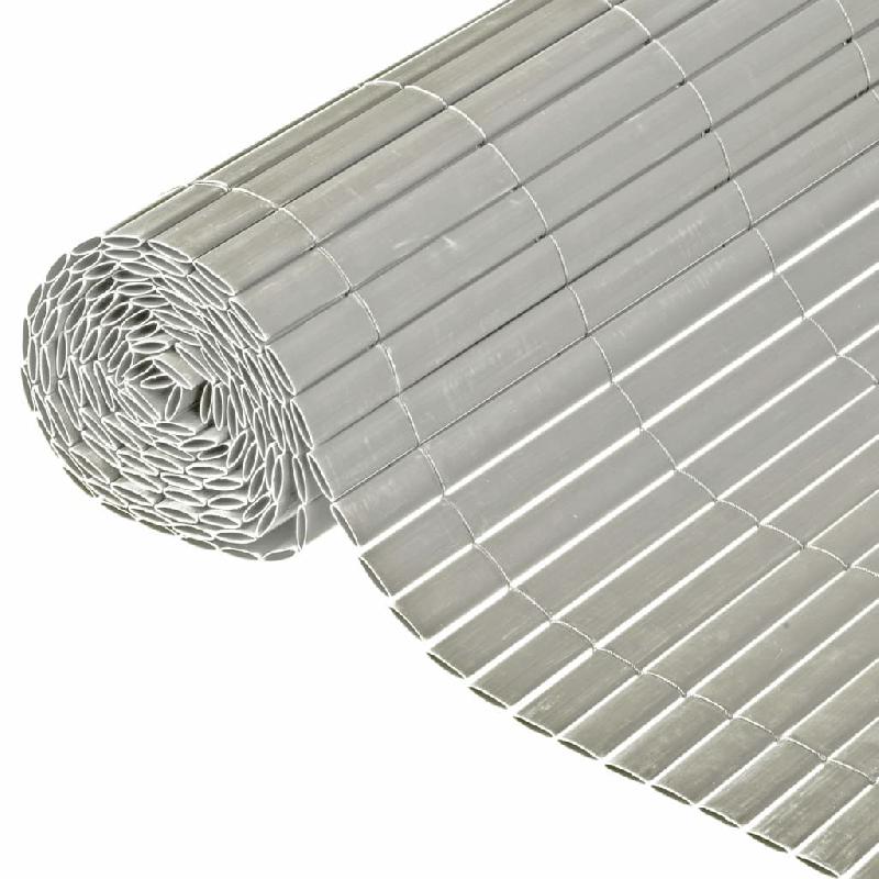 Nature écran de jardin à double face pvc 1,5x3 m gris 428520_0