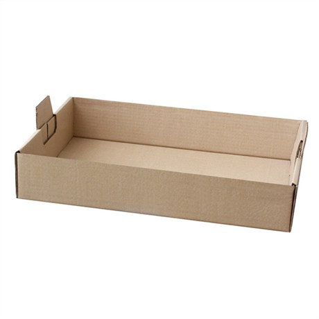 PLATEAU TRAITEUR 54.5X38.5X9.5 CM KRAFT HAVANE (VENDU PAR 50)