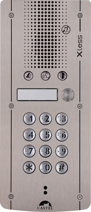 Portier GSM audio à 1 bouton d'appel et clavier, anti-vandale et conforme loi Handicap - XLESS AUDIO 1B CLAV_0