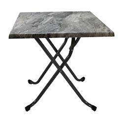 Stamp Reverdy table variation 60x60 sydney 5716/pied gris martele - multicolore multi-matériau 3661365003494_0