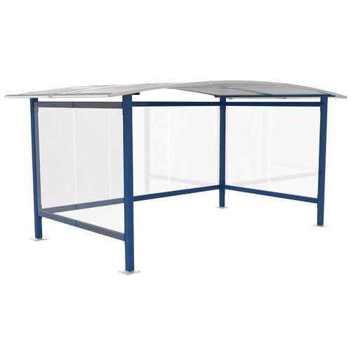 ABRI CYCLES VIADENE ACIER SIMPLE BLEU GENTIANE - ABRI PLUS