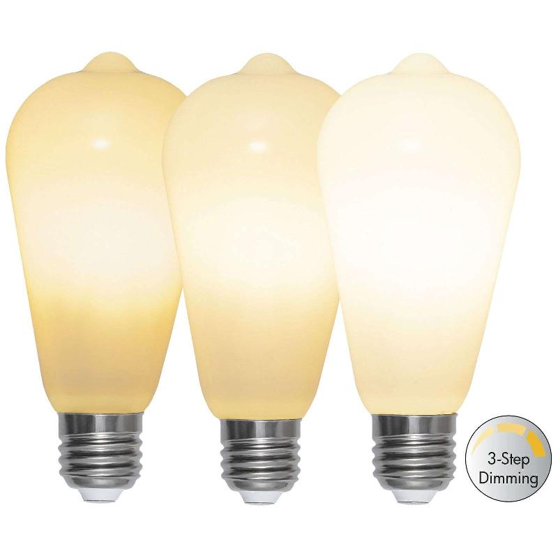 STAR TRADING AMPOULE RUSTIQUE LED E27 ST64 6,5W DIM OPALE
