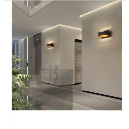 Applique intérieure Cooper LED SMD 9W - 3000K - cuivre noir - 850 lumens - éclairage up & down_0