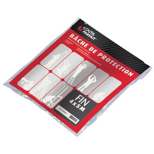 BÂCHE DE PROTECTION ÉPAISSE 4 X 5 MÈTRES L'OUTIL PARFAIT
