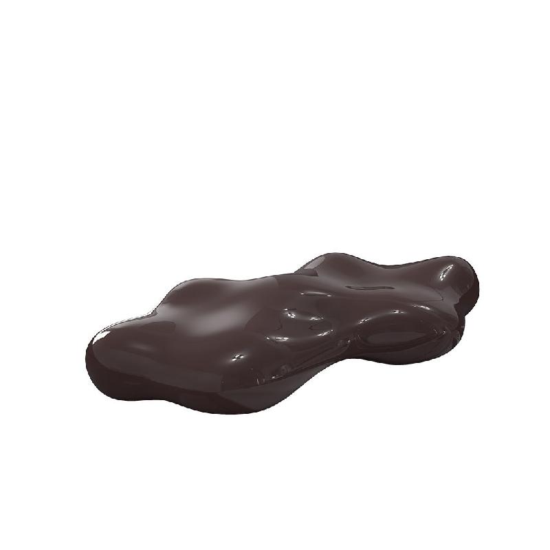 Banc design finition laqué LAVA - grenat_0