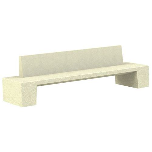 BANC MONEY 3 M GRAND DOSSIER BÉTON OCRE SABLÉ
