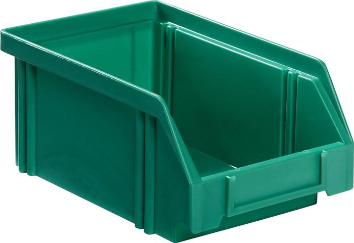 Boîte de rangement à ouverture frontale LK L160/140xl105xH75mm - polystyrène résistant - vert - LA-KA-PE_0