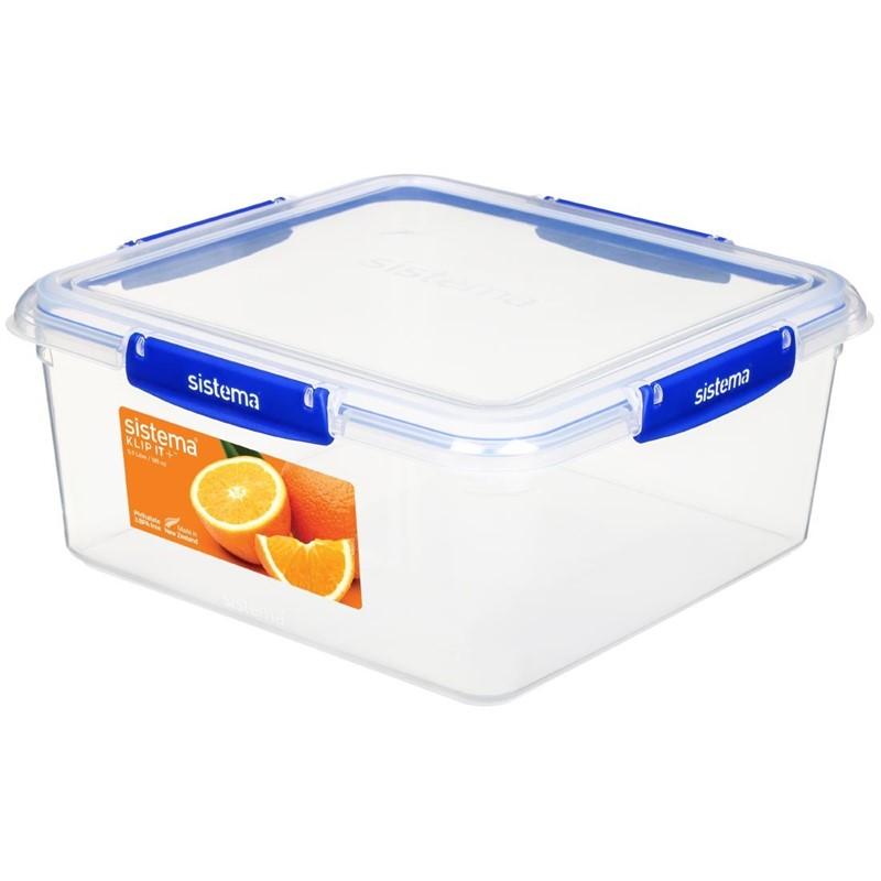 Boîte alimentaire carrée Klip It Plus 5,5L | Sistema - CH246_0
