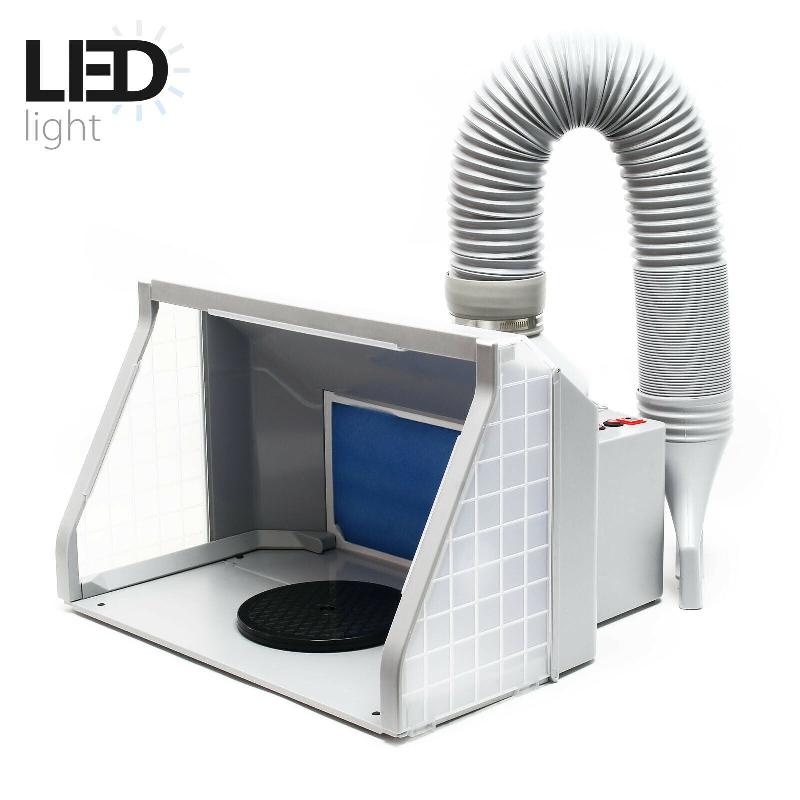 Cabine d'aspiration 9m³/min - LED, double ventilation réglable, interrupteur 2 niveaux - Réf. 16_0002402_0