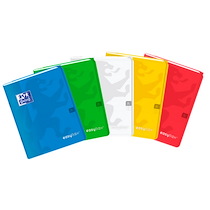 CAHIER OXFORD EASYBOOK 24X32CM GRANDS CARREAUX SEYÈS 96 PAGES AGRAFÉES COUVERTURE POLYPRO JAUNE - LOT DE 10