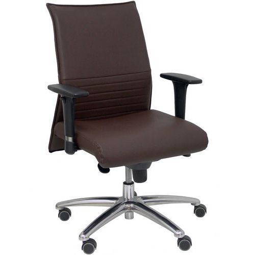 CHAISE ALBACETE EN SIMILICUIR - MARRON