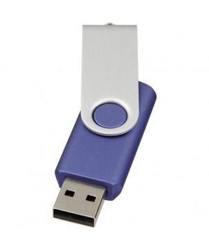 CLÉ USB ROTATIVE BASIQUE 2 GB - BLEU - CLÉS USB PUBLICITAIRES PERSONNALISÉES