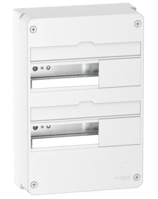 Coffret en saillie resi9 blanc 2 rangées de 13 modules 90a - SCHNEIDER ELECTRIC - r9h13402 - 783683_0