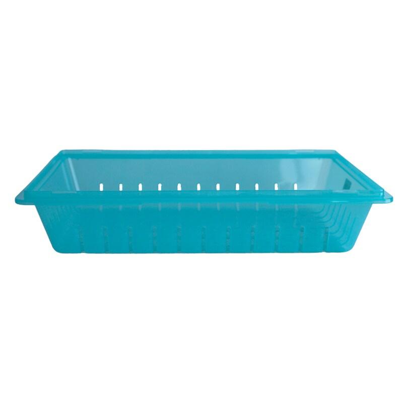 DBMARK 1826CLRPP-465 - Récipient passoire p/bacs rangement 46x66 cm. Prof. 12,7cm - PP bleu translucide - (Récipient non inclus) Vente à l'unité -_0